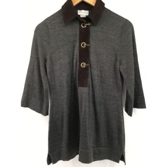 Soft Surroundings Womens Wool Blend Pullover Top With Toggle Closure - Picture 1 of 7